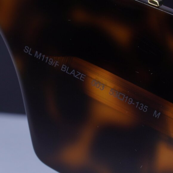 Saint Laurent SLM119/F BLAZE 003 Butterfly Sunglasses - Black/Havana/Black main image 8